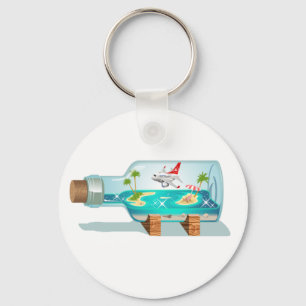 Cartoon Summer Cristal Ball Key Ring