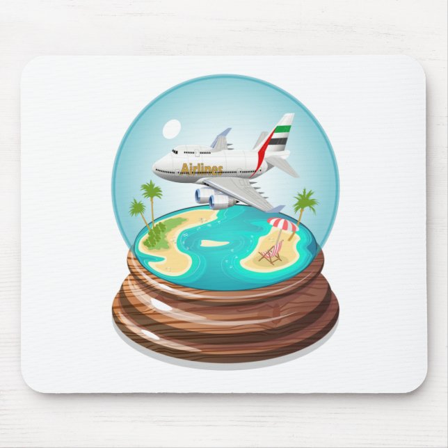 Cartoon Summer Cristal Ball Mouse Mat (Front)