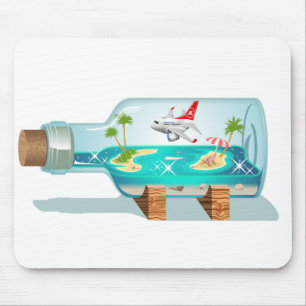 Cartoon Summer Cristal Ball Mouse Mat