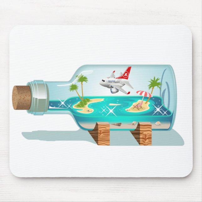 Cartoon Summer Cristal Ball Mouse Mat (Front)
