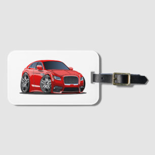 Cartoon super car luggage tag