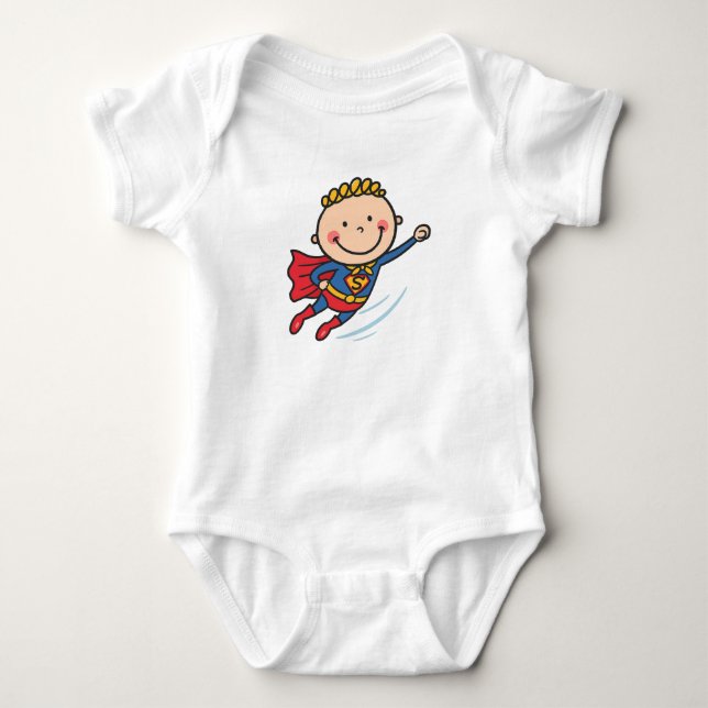 Cartoon Superhero Boy Kids Shirt (Front)