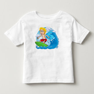 Cartoon_surfing_boy Toddler T-Shirt
