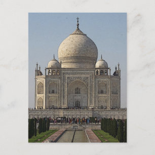 cartoon taj mahal postcard