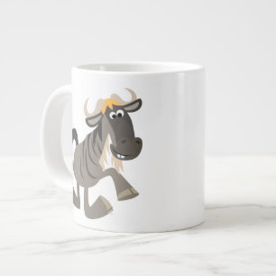 Cartoon Tap Dancing Wildebeest Jumbo Mug
