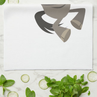 Cartoon Tap Dancing Wildebeest Kitchen Towel