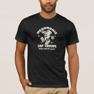 Cartoon Tap Troupe White Logo T-Shirt