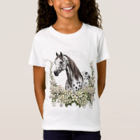 Cartoon Tattoo Art Of Appaloosa With Border Of Syr