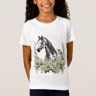 Cartoon Tattoo Art Of Appaloosa With Border Of Syr T-Shirt