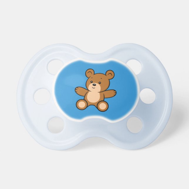 Cartoon Teddy Bear Pacifier (Front)