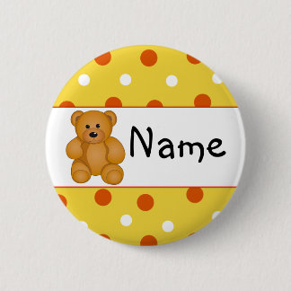 Cartoon Teddy Design 6 Cm Round Badge
