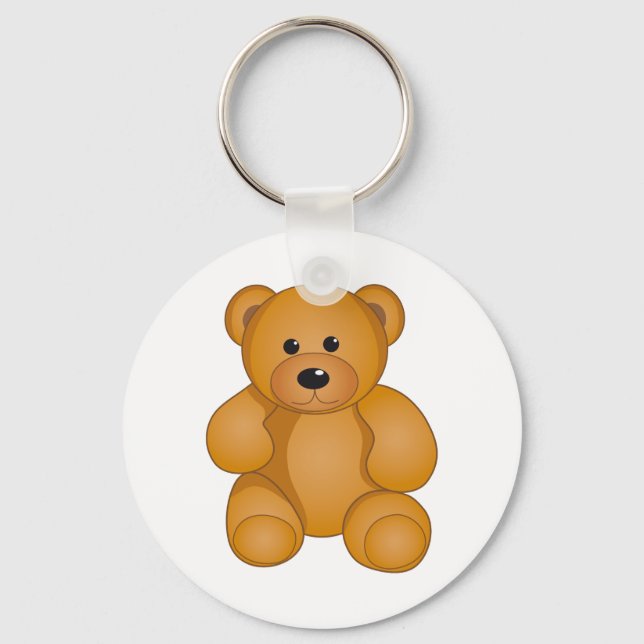 Cartoon Teddy Design Key Ring (Front)