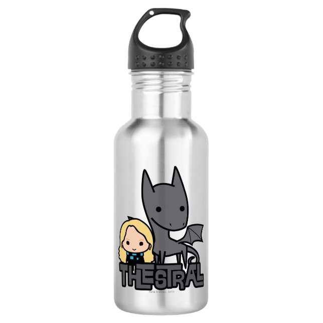 Cartoon Thestral and Luna Character Art 532 Ml Water Bottle (Front)