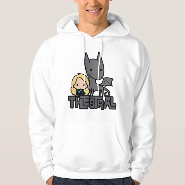 Cartoon Thestral and Luna Character Art Hoodie (Front)