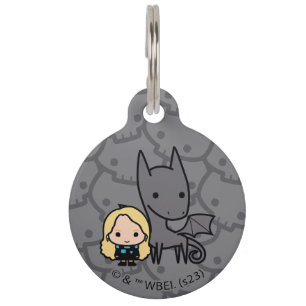 Cartoon Thestral and Luna Character Art Pet Tag