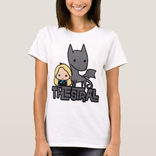 Cartoon Thestral and Luna Character Art T-Shirt