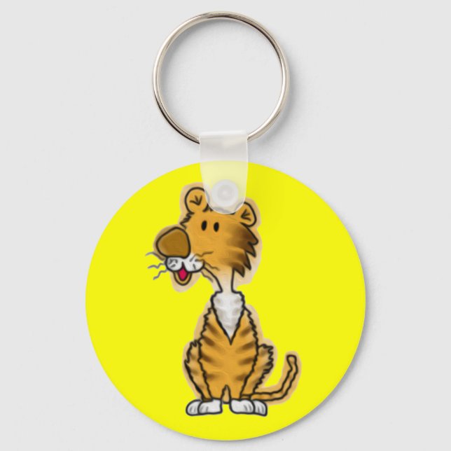Cartoon Tiger Key Ring (Front)