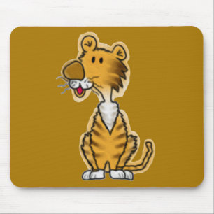 Cartoon Tiger Mouse Mat