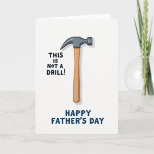 Cartoon Tool Fathers Day Card