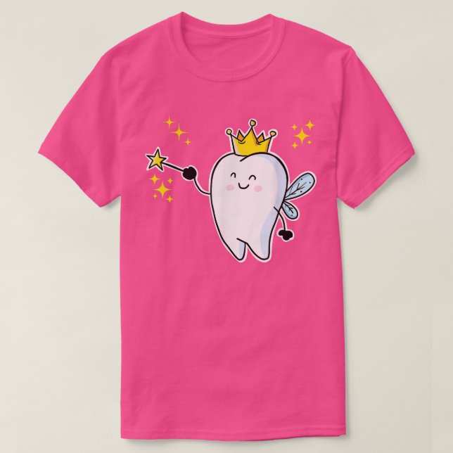 Cartoon Tooth Fairy  T-Shirt (Design Front)