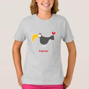 Cartoon Toucan Kid Cute Fun Custom Gift T-Shirt