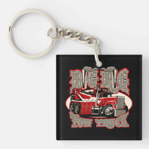 Cartoon tow truck key ring