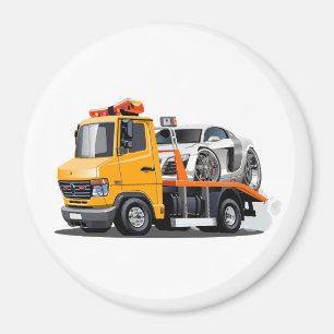 Cartoon tow truck magnet