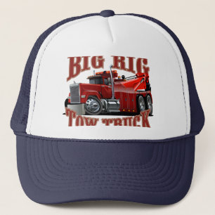 Cartoon tow truck trucker hat