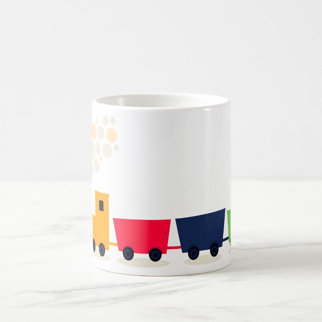 Cartoon Toy Train Steam Engine Coffee Mug (Creator Uploaded)