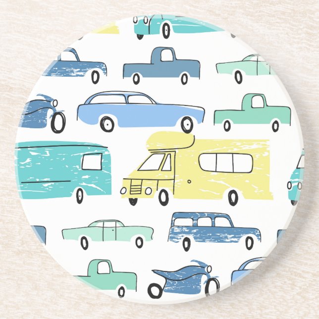 Cartoon Transport: City Kids' Fun. Coaster (Front)