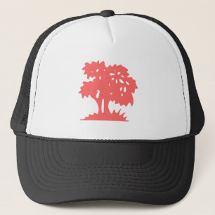 Cartoon Tree - Tropical Pink Trucker Hat