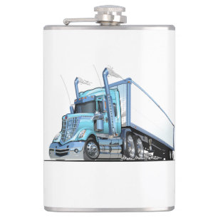 Cartoon truck hip flask