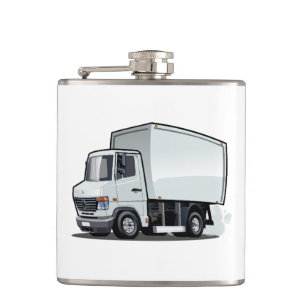 Cartoon truck hip flask