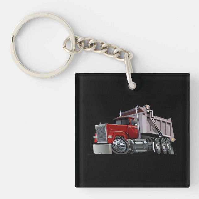 Cartoon truck key ring (Front)