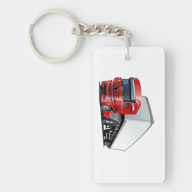 Cartoon truck key ring (Front)