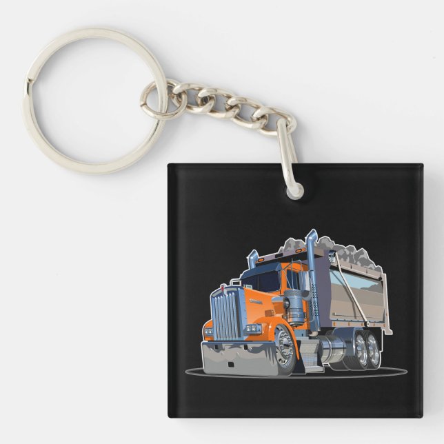Cartoon truck key ring (Front)