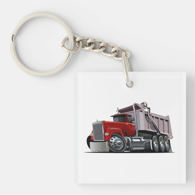 Cartoon truck keychain (Front)