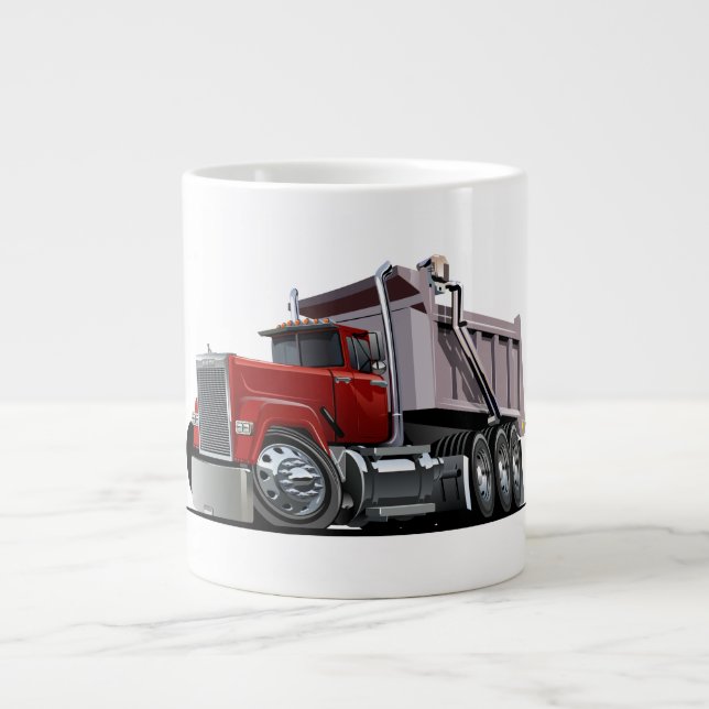 Cartoon truck large coffee mug (Front)