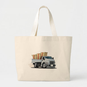 Cartoon truck large tote bag