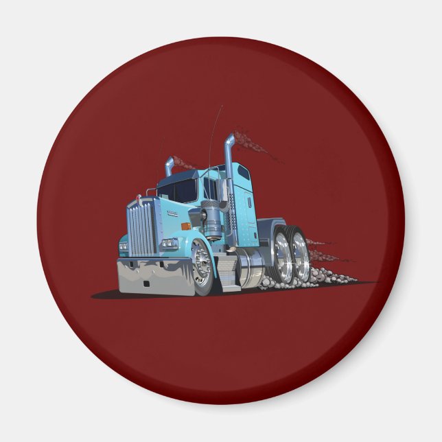 Cartoon truck magnet (Front)