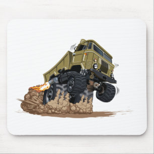 Cartoon truck mouse mat