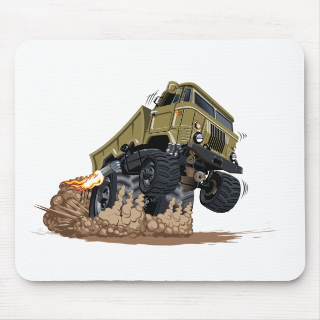 Cartoon truck mouse mat (Front)