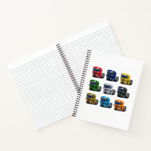 Cartoon truck notebook