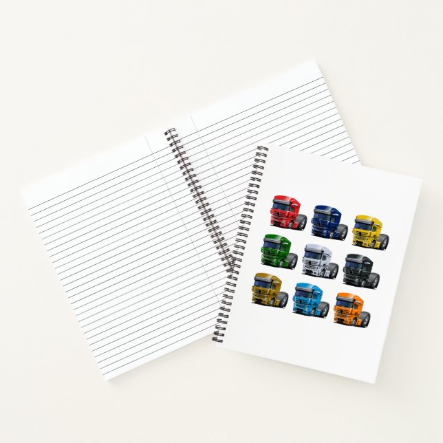 Cartoon truck notebook (Inside)