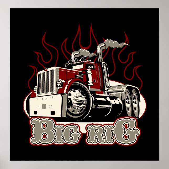 Cartoon truck poster (Front)