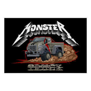 Cartoon truck poster