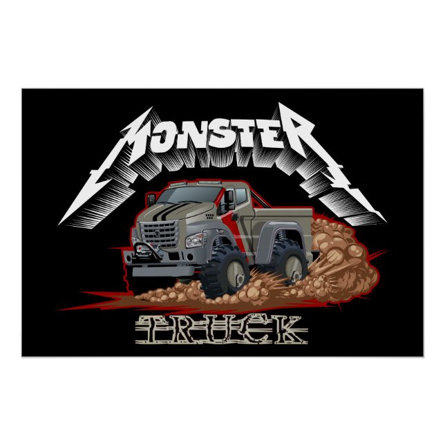 Cartoon truck poster (Front)