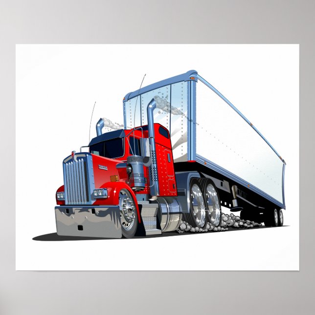 Cartoon truck poster (Front)
