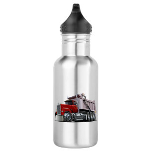 Cartoon truck stainless steel water bottle