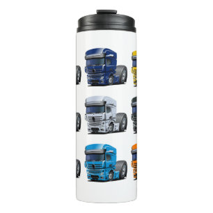 Cartoon truck thermal tumbler